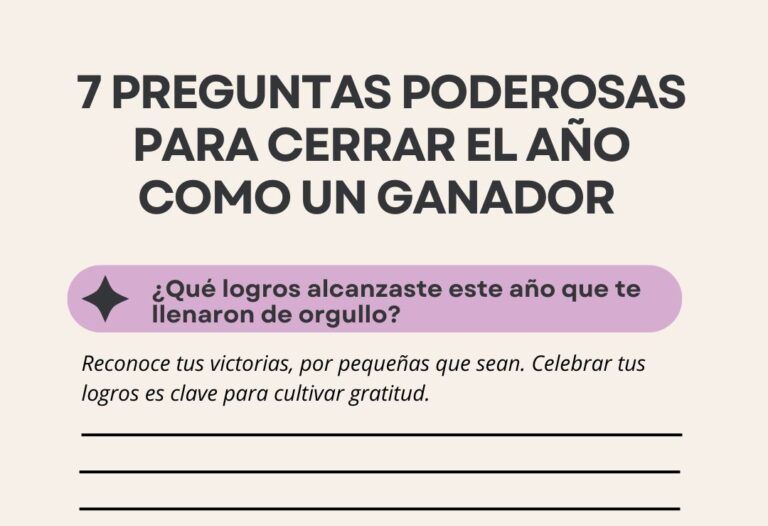 DESCARGA – Las 7 preguntas poderosas para cerrar el año